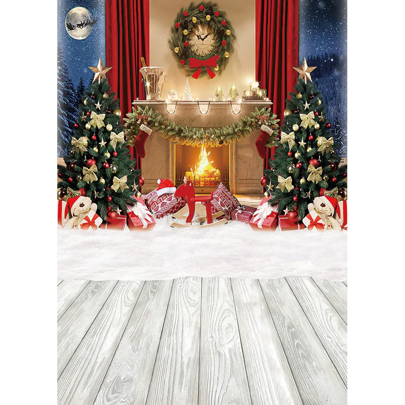 SHENGYONGBAO Christmas Day Decoration Photography Backdrops Candy Store Happy New Year Creath Studio Background Props JD-32