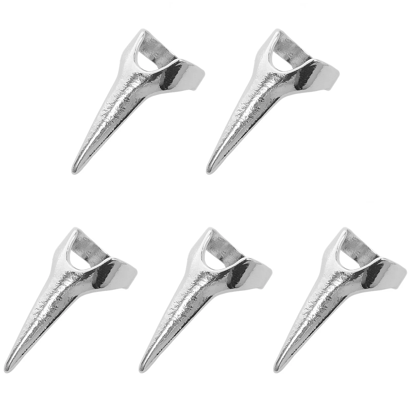 

5 шт. кольцо с когтями на палец, кольца для ногтей, декор, ювелирные изделия для косплея, форма когтей, регулируемые для женщин, советы