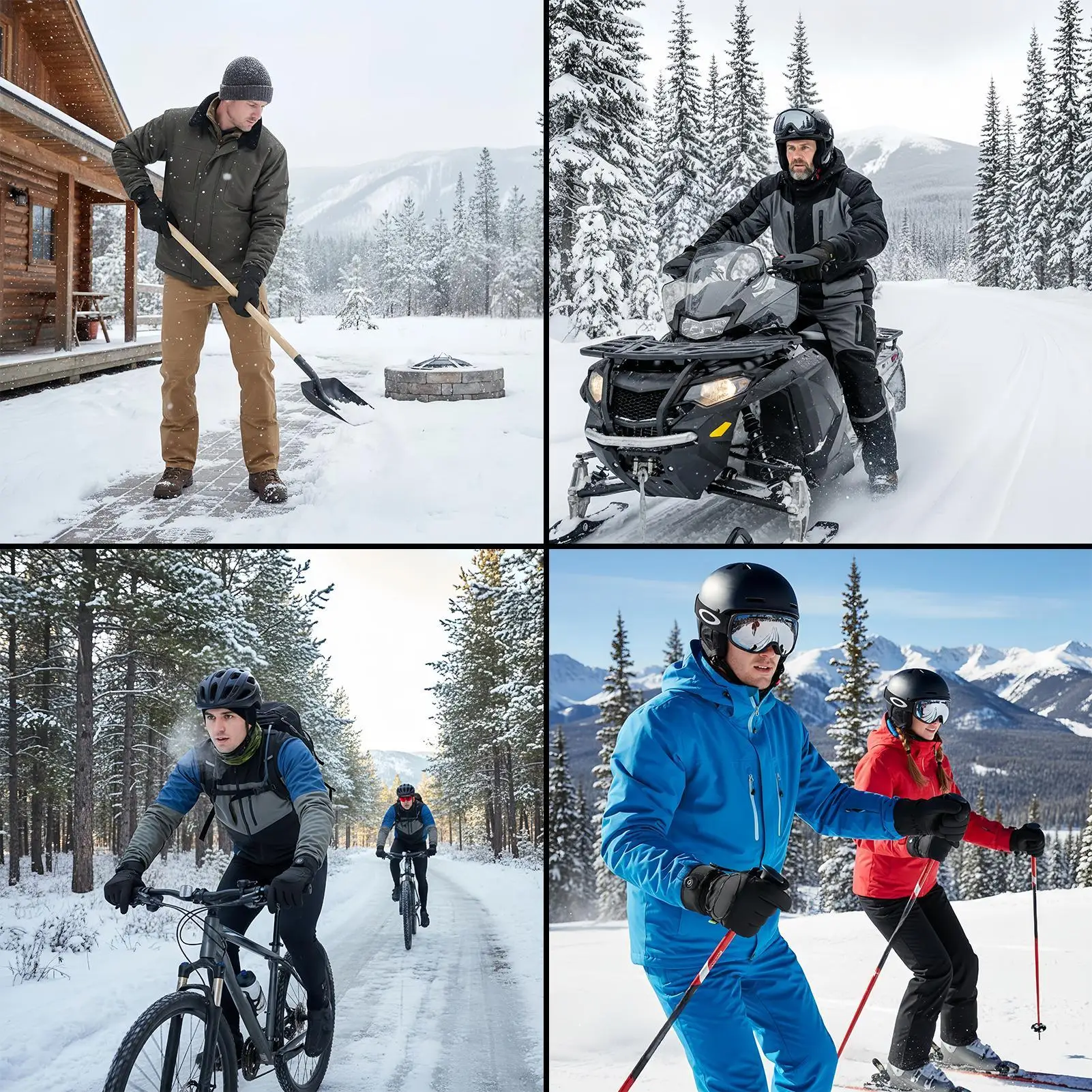 

Motorcycle Gloves For Winter Hand Warmer Waterproof Winter Riding Gloves For Cold Weather Skiing Camping Motorcycle Cycling