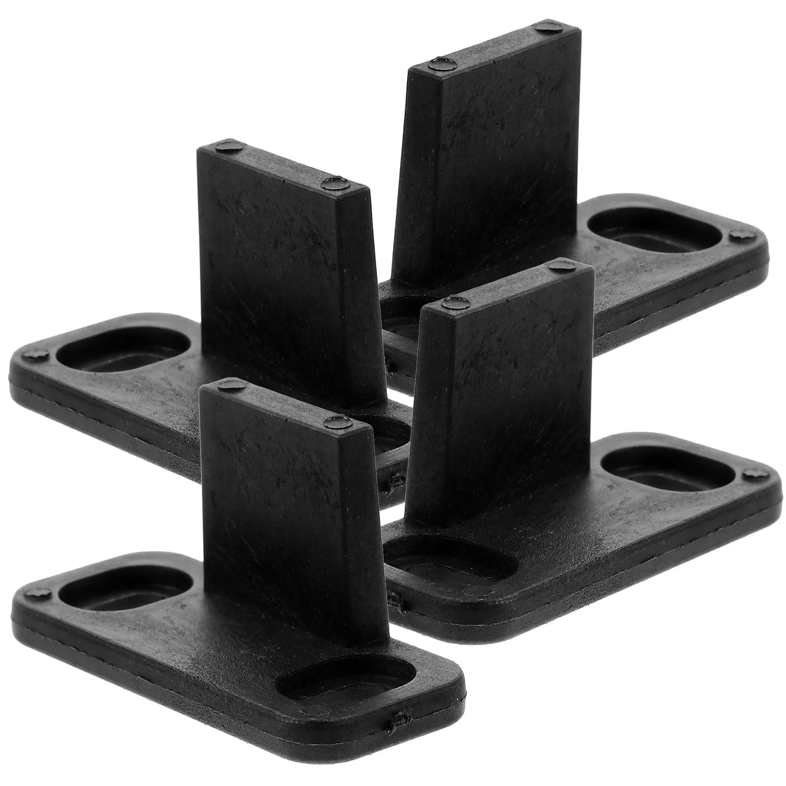 

4pcs Sliding Door Guide Track Materials Simple Installation Closet Barn Doors Bypass Doors Floor Mount Hardware