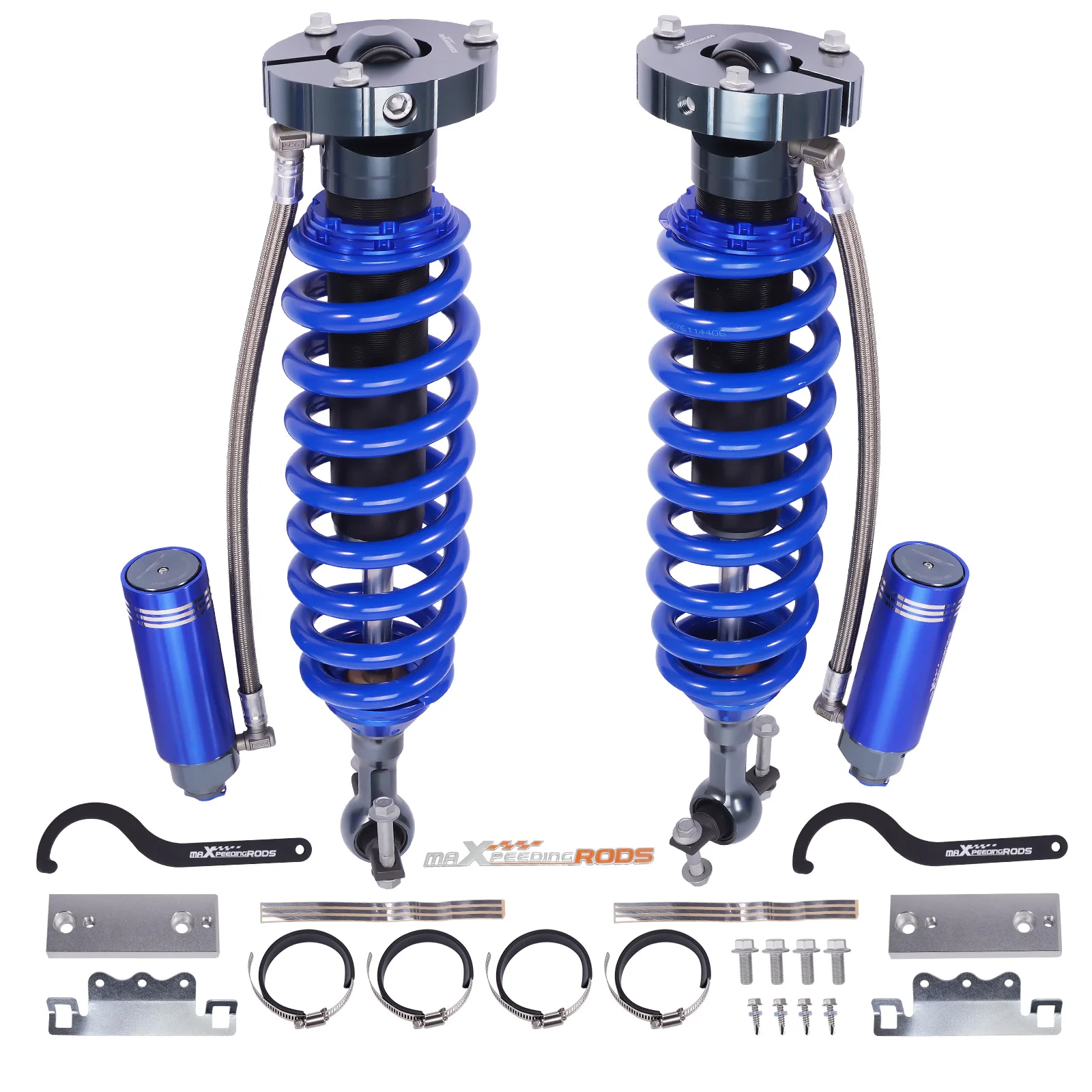 MaXpeedingrods X3 Series Front 1.5-3.5 Inches Coil-Over Reservoir Shock For GMC Sierra 1500 For Chevrolet Silverado