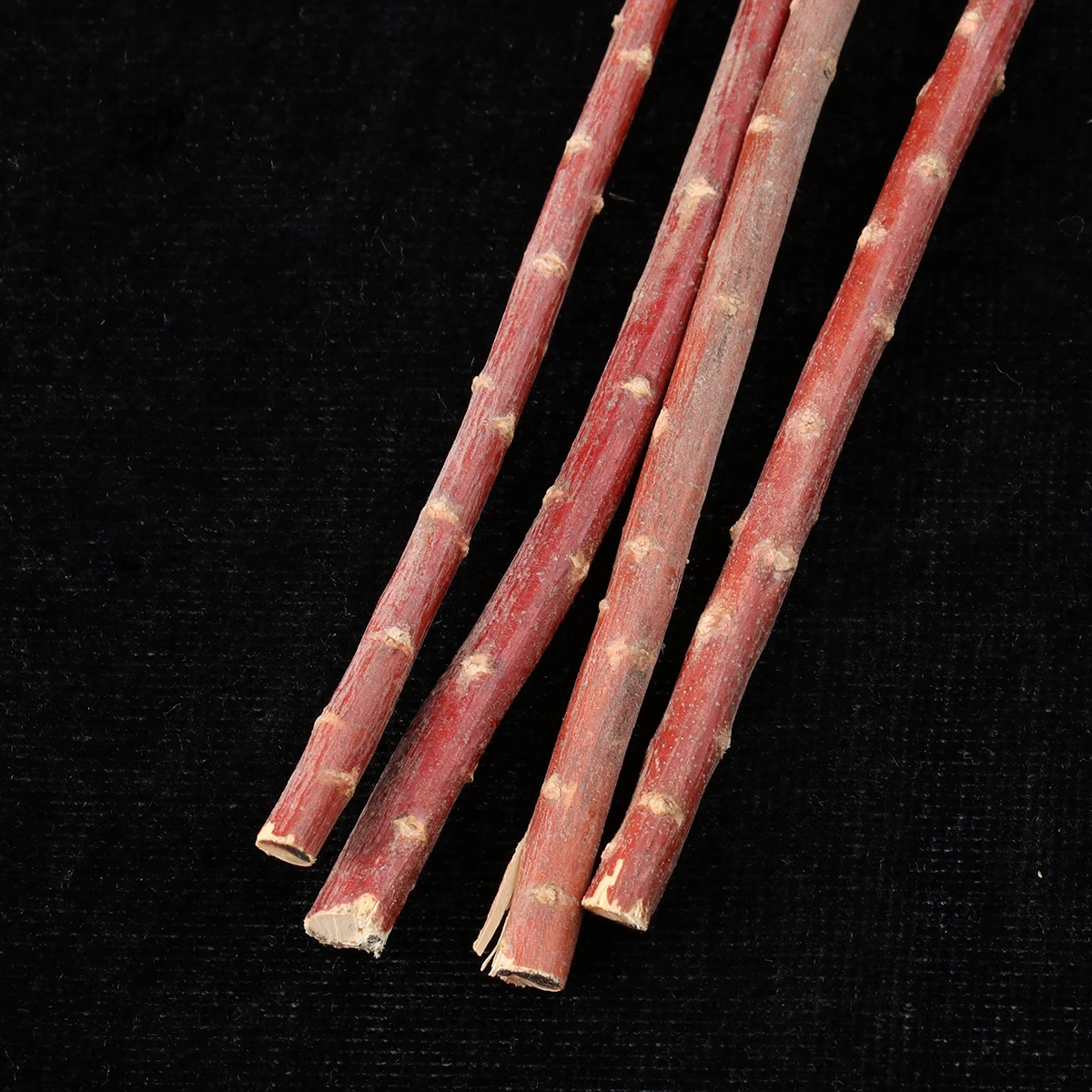 

100pcs Willow Forks Natural Wooden Barbecue Meat Forks Portable Grill Tools For Outdoor Home Use Red Color Cooking Sticks For