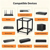 Cabinet, Server Cabinet 5-32U Frame Network Cabinet, Cold Rolled Steel 19 Inch Open Cabinet 6
