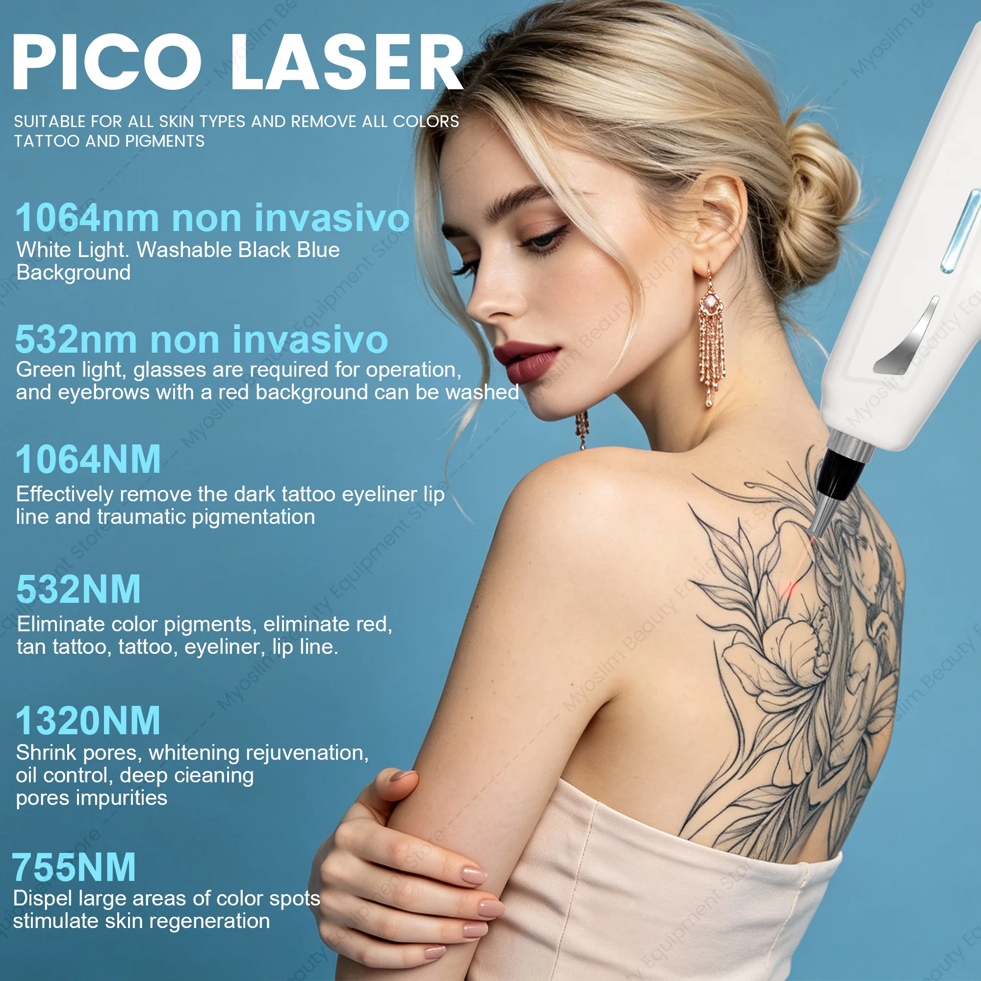 NOWA profesjonalna maszyna do – Q Switch Nd Yag Laser Tattoo Removal recenzja i cena