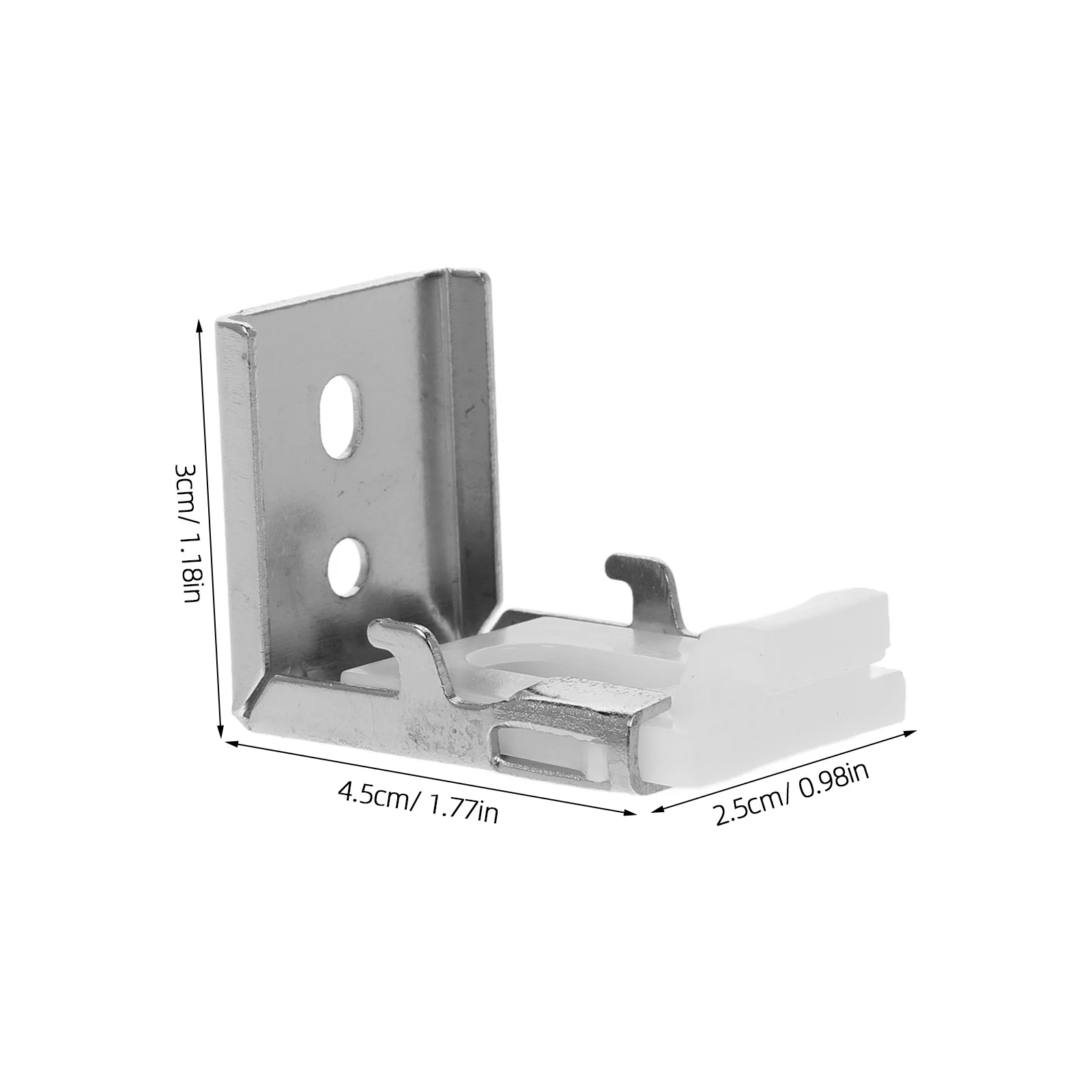 دعامات تثبيت للستائر ملحقات نافذة أعمى مشابك دعم بلاستيكية من الألومنيوم شديدة التحمل للأسطوانة الصغيرة ذات الثنيات الخلوية #4