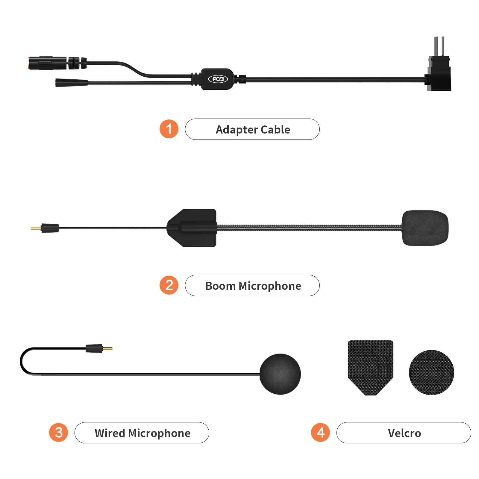 Fodsports HRSQS Speaker Headphone with Microphone Only Suitable for FX7 Motorcycle Helmet Bluetooth Intercom Headset