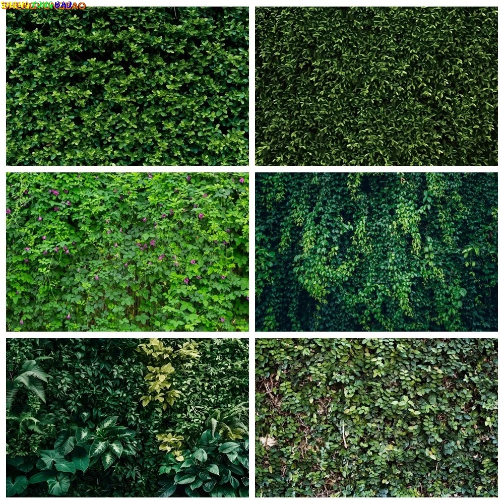 

Green Grass Leaves Wall Photography Backdrop Baby Shower Birthday Party Wedding Bridal Shower Photocall Background Decor Banner