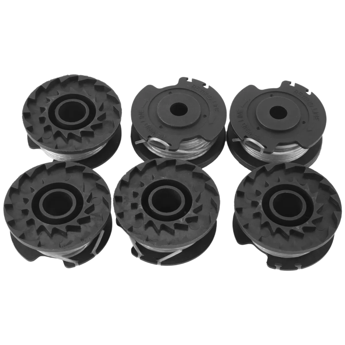 ABQR 6 Pack F016800569 String Trimmer Spool and Line for EasyGrassCut 23, 26, 18, 18-230, 18-260, 18-26 Replacement