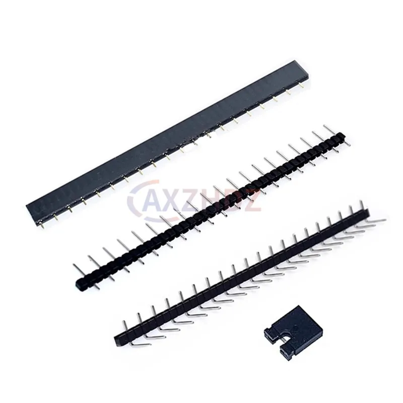 5 шт. 5,08 мм гнездовые и мужские разъемы, однорядные, 1x20-контактные, прямая игла, изогнутая на 90 градусов игла с шляпой 5,08 мм 1*20P