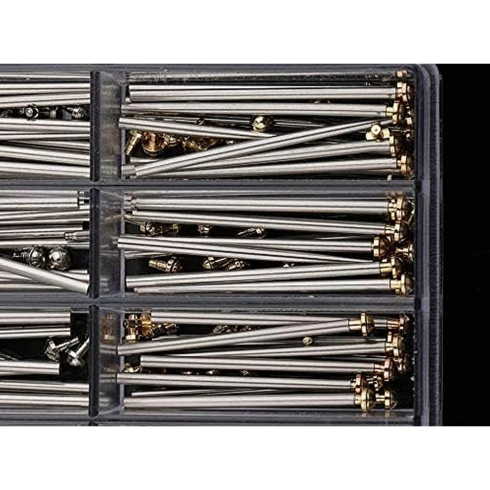 Edelstahl-Uhrenarmband, Federsteg, Verbindungsstifte, Reparaturwerkzeug, Uhrenteile, Kabelschraube, Größe 10–28 mm/8 mm–27 mm