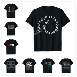 More Design Spiral Alphabet Greek Letter Funny Greece Alphabet Symbol T-Shirt Map For Men Women T Shirt Tops Cotton Tees