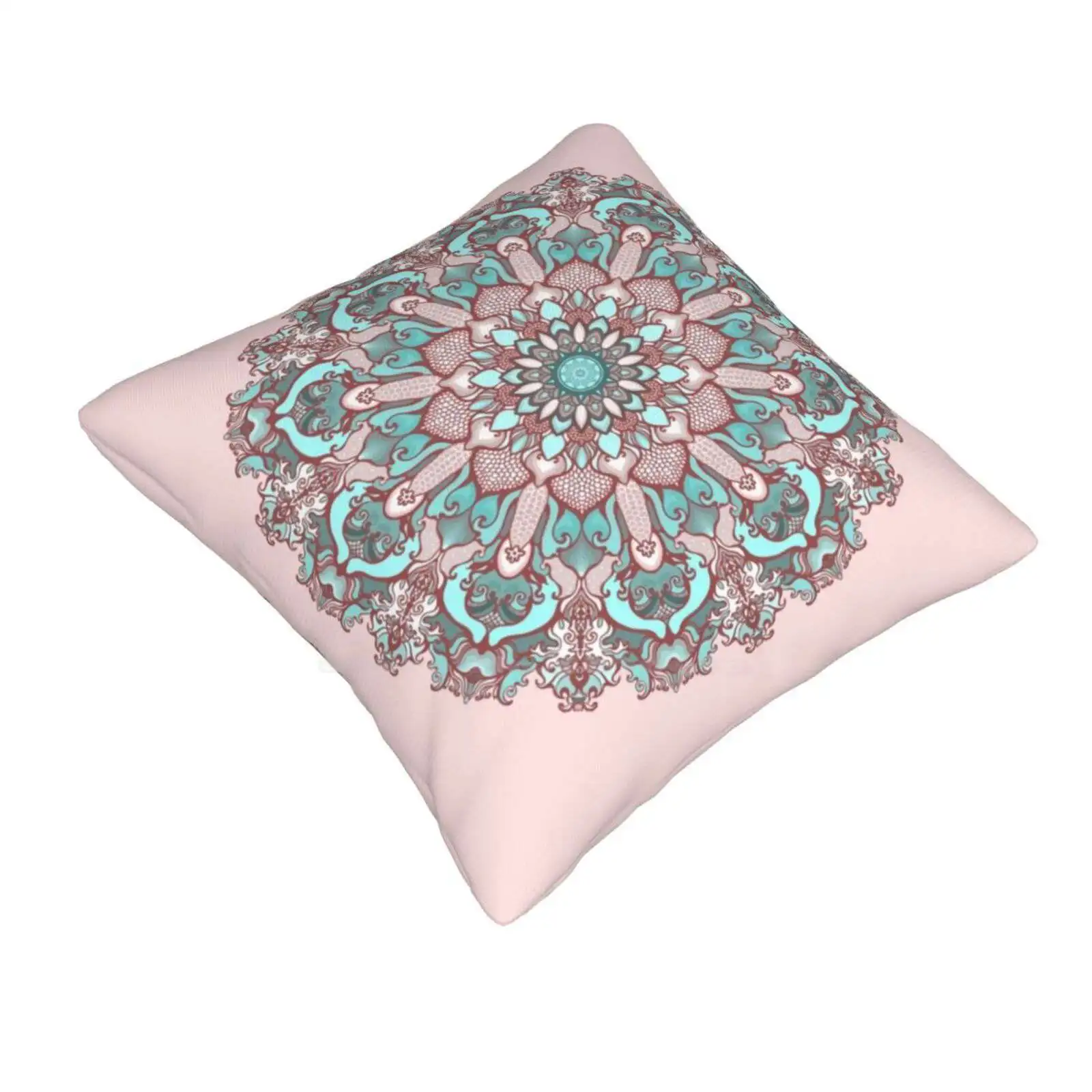 Mandala#31 On Pink Background Bedroom Office Hug Pillowcase Pink Artistic Buy Art Online Kanvisstyle Chackra Helth Doodle