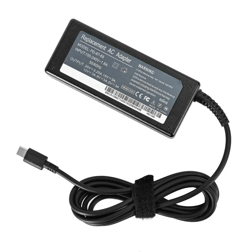 Imagem -02 - Adaptador Rápido do Carregador do pd do Tipo-c Poder do Desktop Usb-c Carregador do Portátil Acer Asus hp Dell Samsung Sony Toshiba 90w 65w 45w