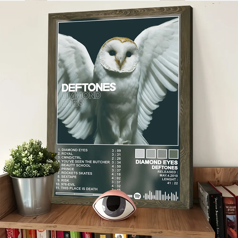 Deftones Diamond Eyes Album Cover Poster Customizable Printed Canvas Painting Wall Art Gift for Home Decorations Bathroom Decor - view 4