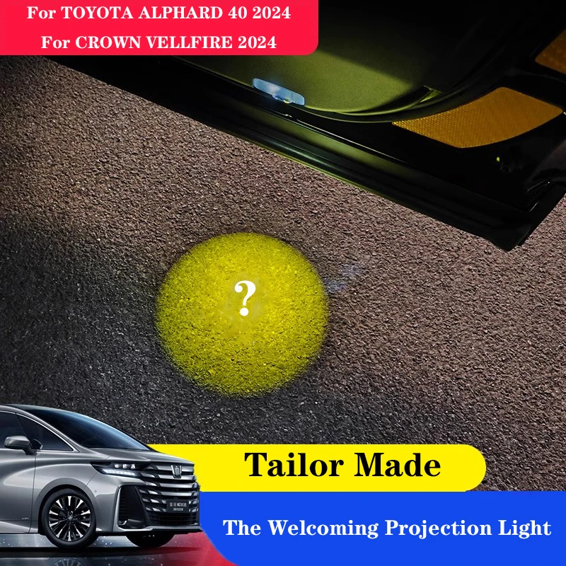 Led Car Door Welcome Projector Logo Ghost Shadow Night Lights Car Courtesy Lamp Car Styling Accessories kit For ALPHARD 40 2024