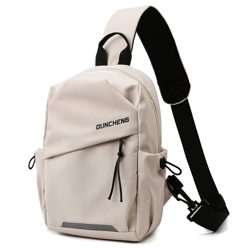 Men Chest Bag Casual Shoulder Bag Nylon Side Sling Bag Boy's Sports Outdoor Crossbody Bag For Men Running Cycling Small Backpack