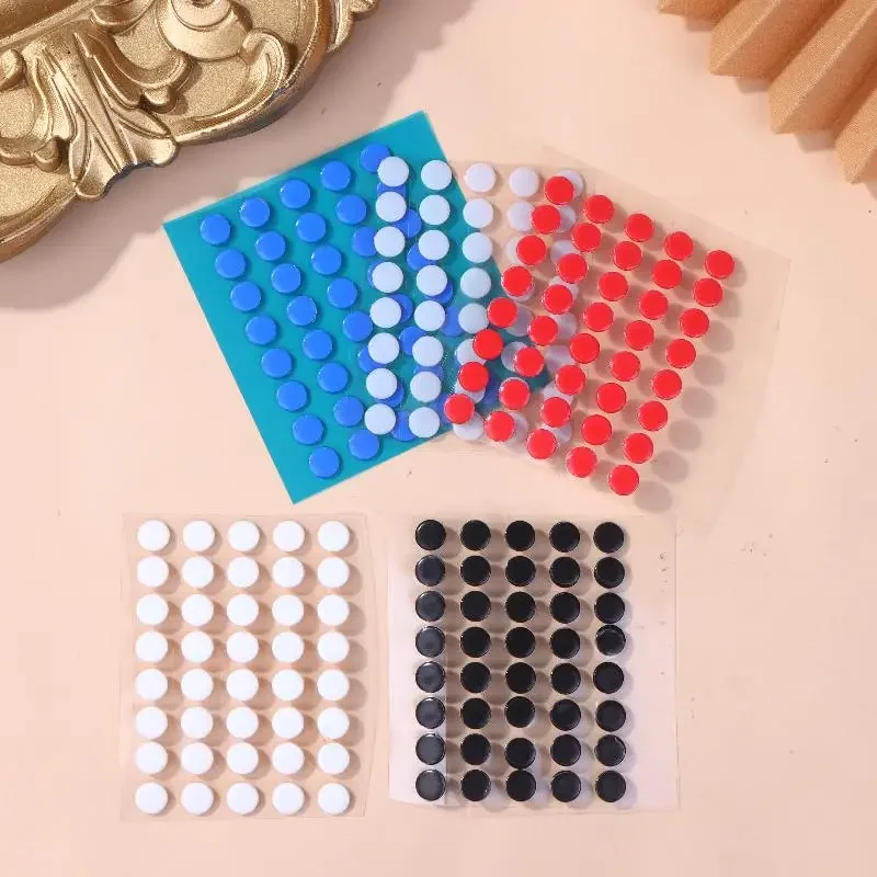 40Pcs 6.5mm Diameter 0.8mm Thickness Small Dots Universal Mouse Skates For Mouse Foot Glide Feet Sticker