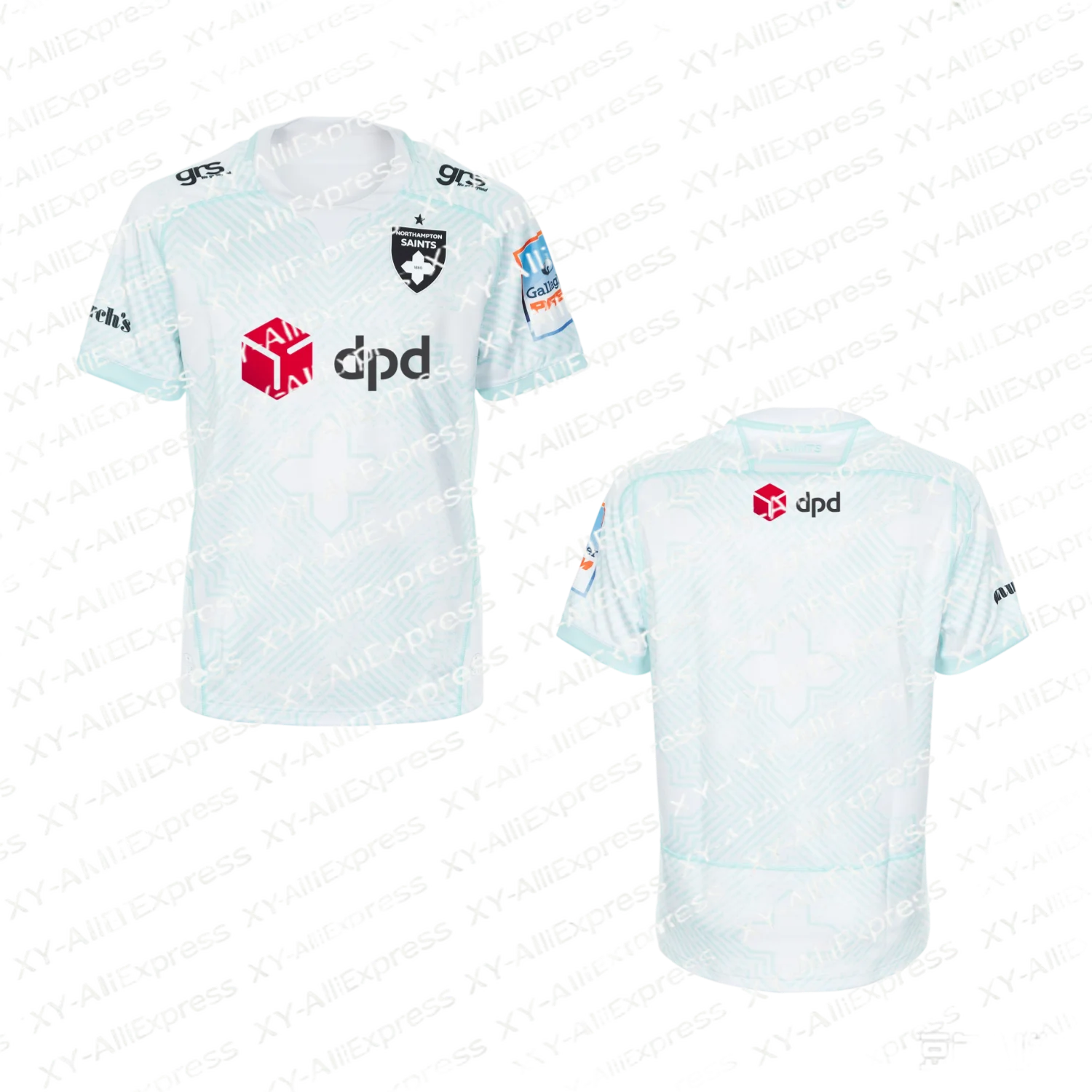 2026 Men's Geometric Print Rugby Match Jersey, Lightweight Quick-Dry Short Sleeve Top, Rugby Match Training Jersey