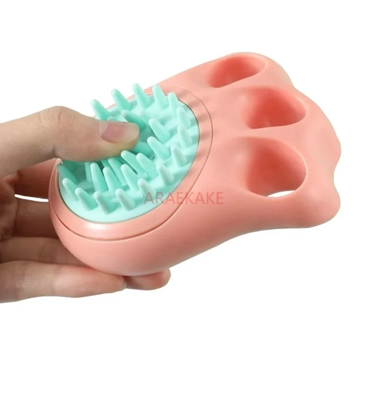 Pet bath brush, cat and dog bath brush, special silicone massage to remove floating hair, scrubbing bath tool, supplies