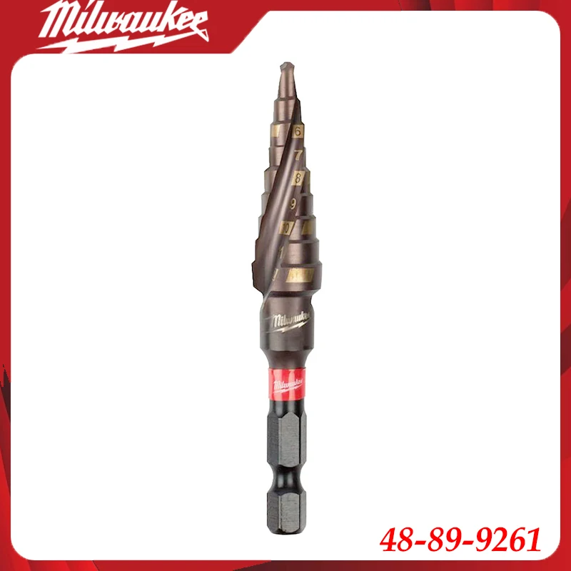 

Milwaukee 48-89-9261 Step Drill Bit, Spiral Flute, Multi-Size Hole Cutter for Metal, Wood & Plastic in DIY & Professional Work