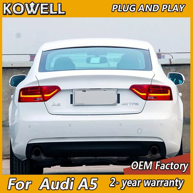 

Светодиодный задний фонарь для Audi A5 Задний фонарь 2008-2016 A5 Задний фонарь DRL Противотуманный тормозной сигнал заднего хода
