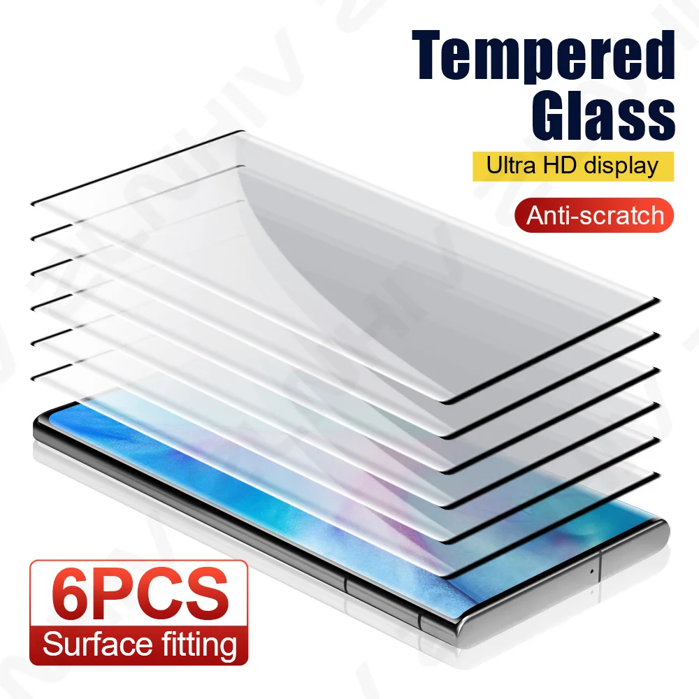 6pcs Tempered Glass Protective Film For Samsung S25 S24 Glass Smartphone Screen Protector S23 Ultra S22 S21 S20 S10 Plus Note 20