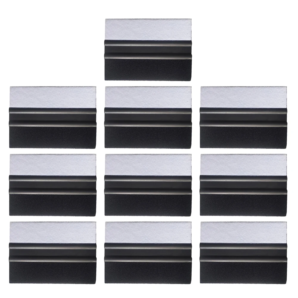 

Black Double Edge Felt Squeegee Window Tinting Clean Stickers Scrapers Vinyl Car Wrap Carbon Film Application Tools A34DF