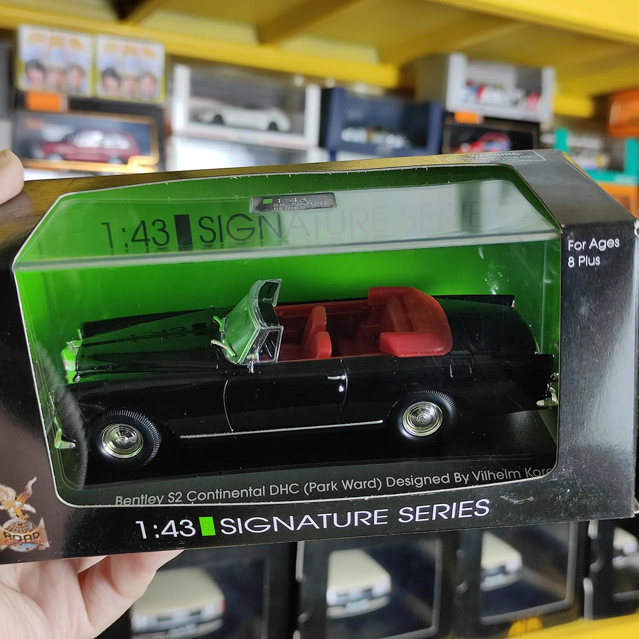 Model samochodu Bentley S2 Continental DHC ze stopu, skala 1:43, zabawka kolekcjonerska, prezent, pamiątka, ozdoba do ekspozycji