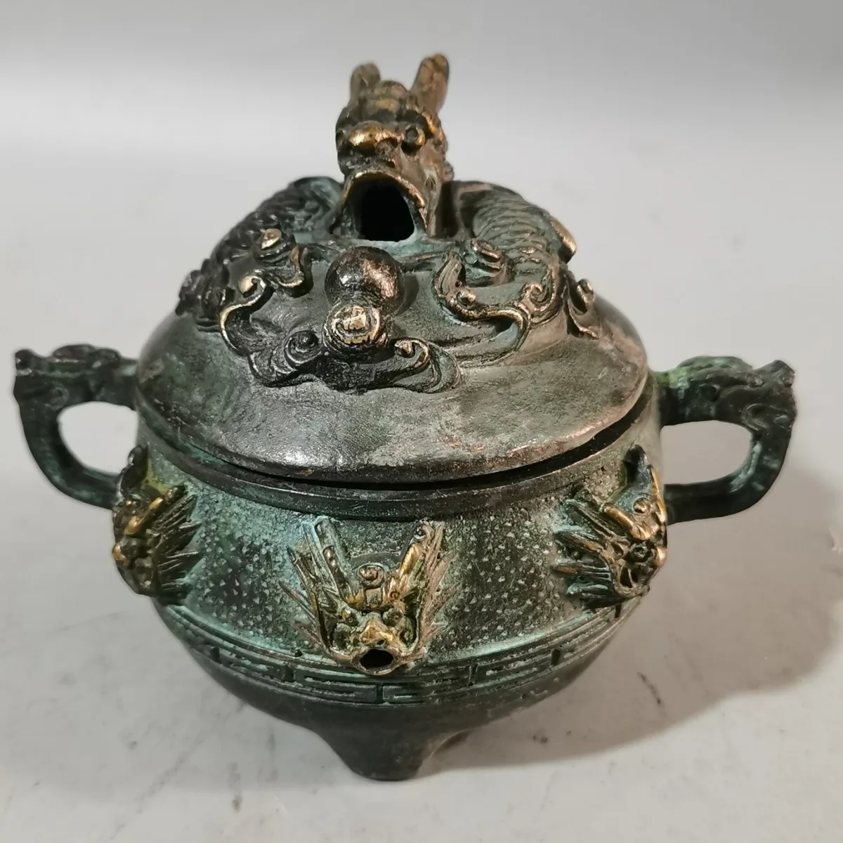 

Collection of pure copper furnace aromatherapy furnace ornament ancient incense burner Taoist alchemy furnace craft