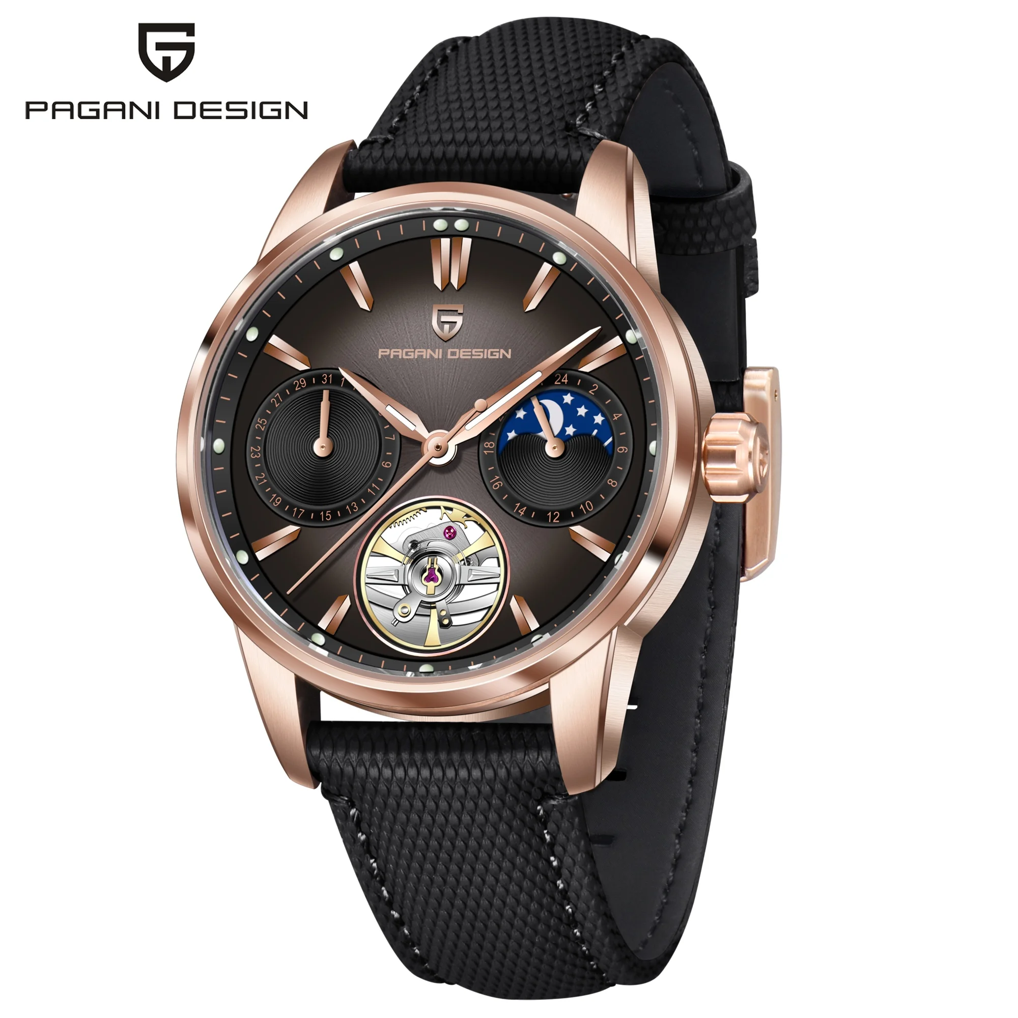 PAGANI DESIGN 2026 Heren Mechanisch Horloge E3255Y 41mm Saffierglas Roestvrij Staal Kalender Waterdicht Reloj Hombre