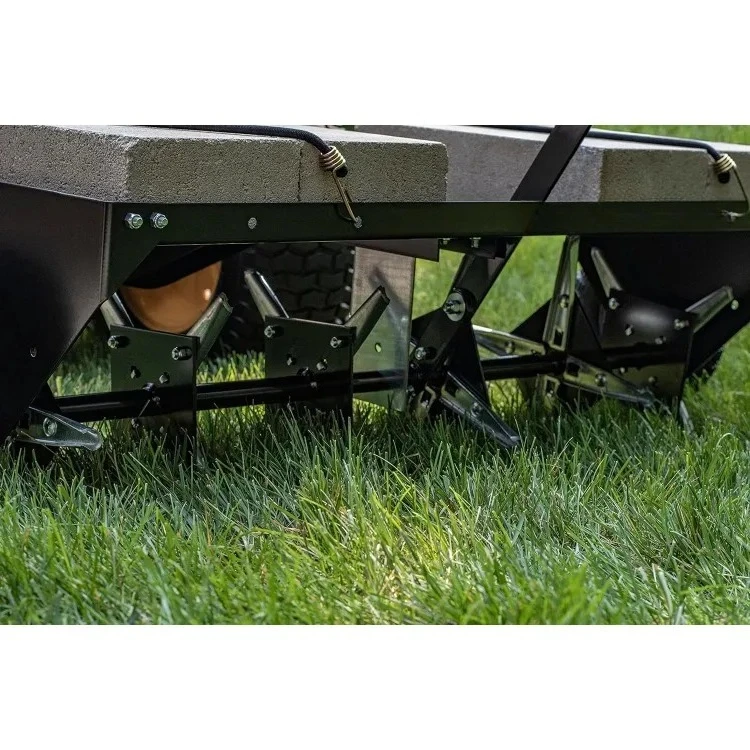 

Tool 40" Tow Behind Lawn Plug Aerator with Universal Hitch; Designed to Pull Behind Lawn & Garden Tractors 45-0518