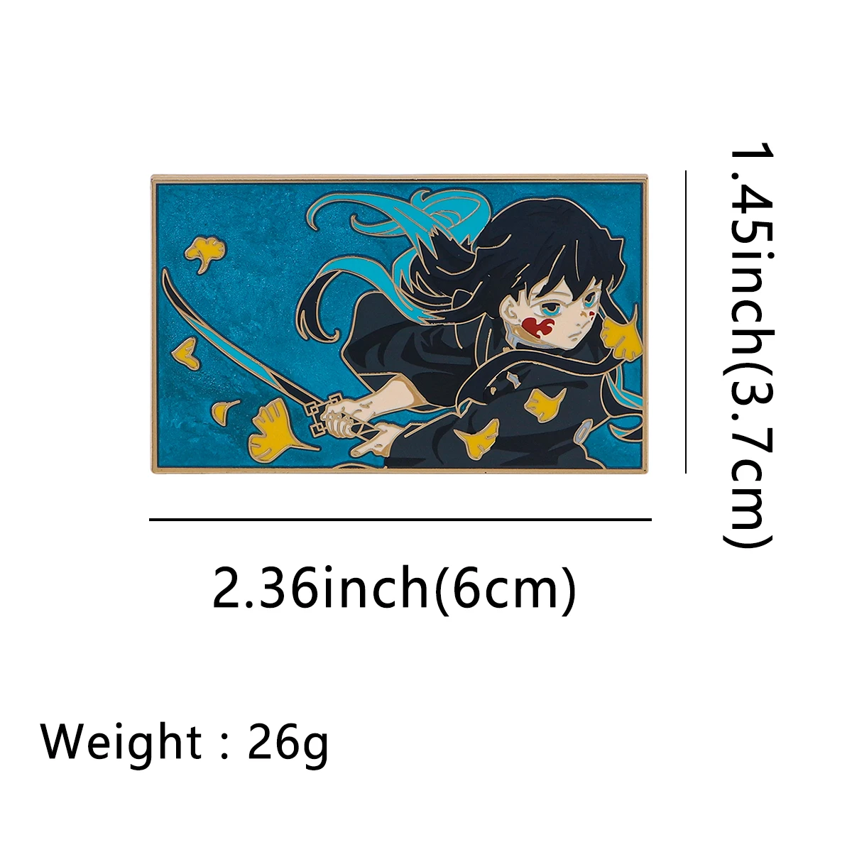 Japanese Anime Kochou Shinobu Hard Enamel Pin Lapel Pins for Backpacks Girls Brooch for Clothes Metal Badges Jewelry Accessories - Image 2