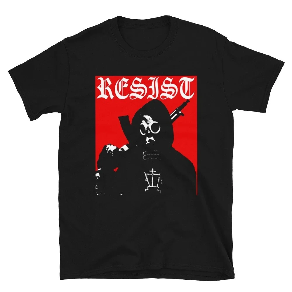 

RESIST Orthodox Slavic Resister T-Shirt 100% Cotton O-Neck Short Sleeve Summer Casual Mens T-shirt Streetwear