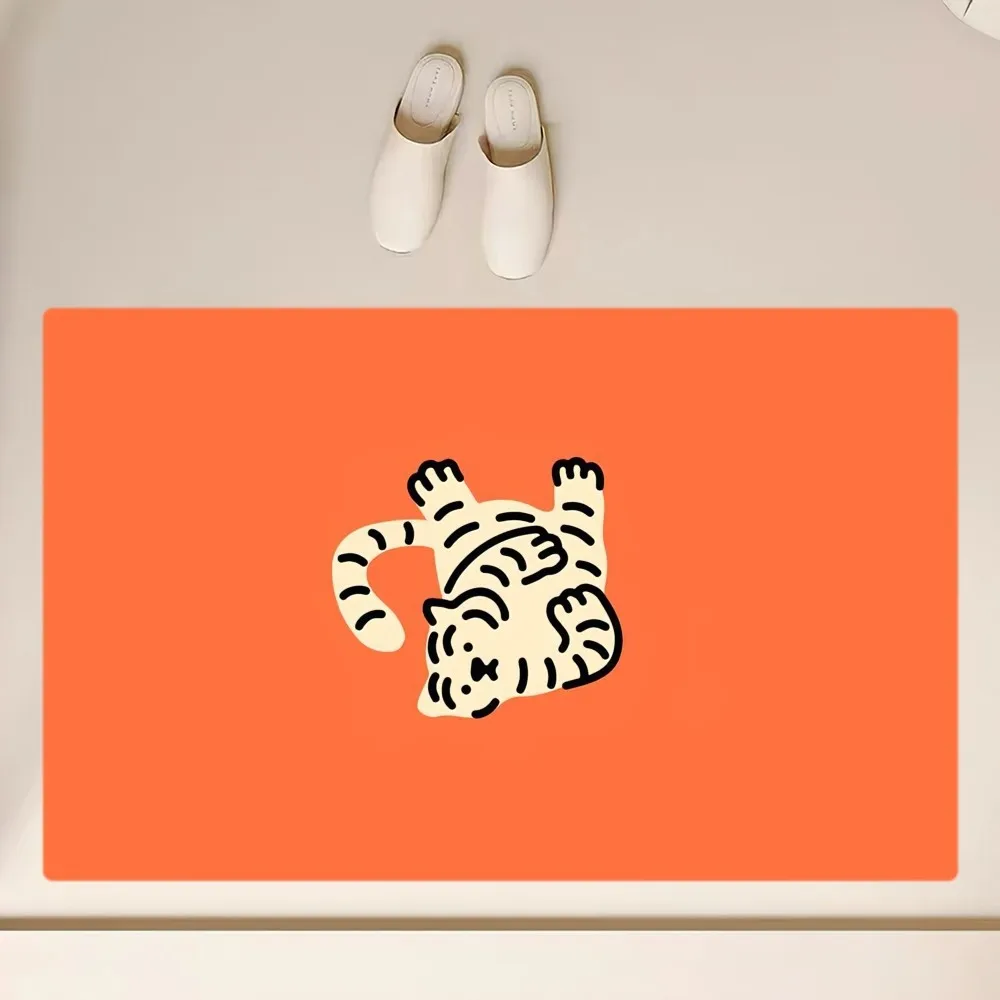 Kawaii M-MUZIK T-TIGERS Floor Mat Anti-Slip Bathroom Kitchen Bedroom Living Room Entrance Rug Home Decor