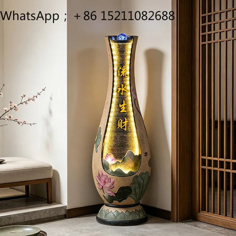 SCY flowing water makes money floor ornament living room office circulation water feature fountain housewarming gift