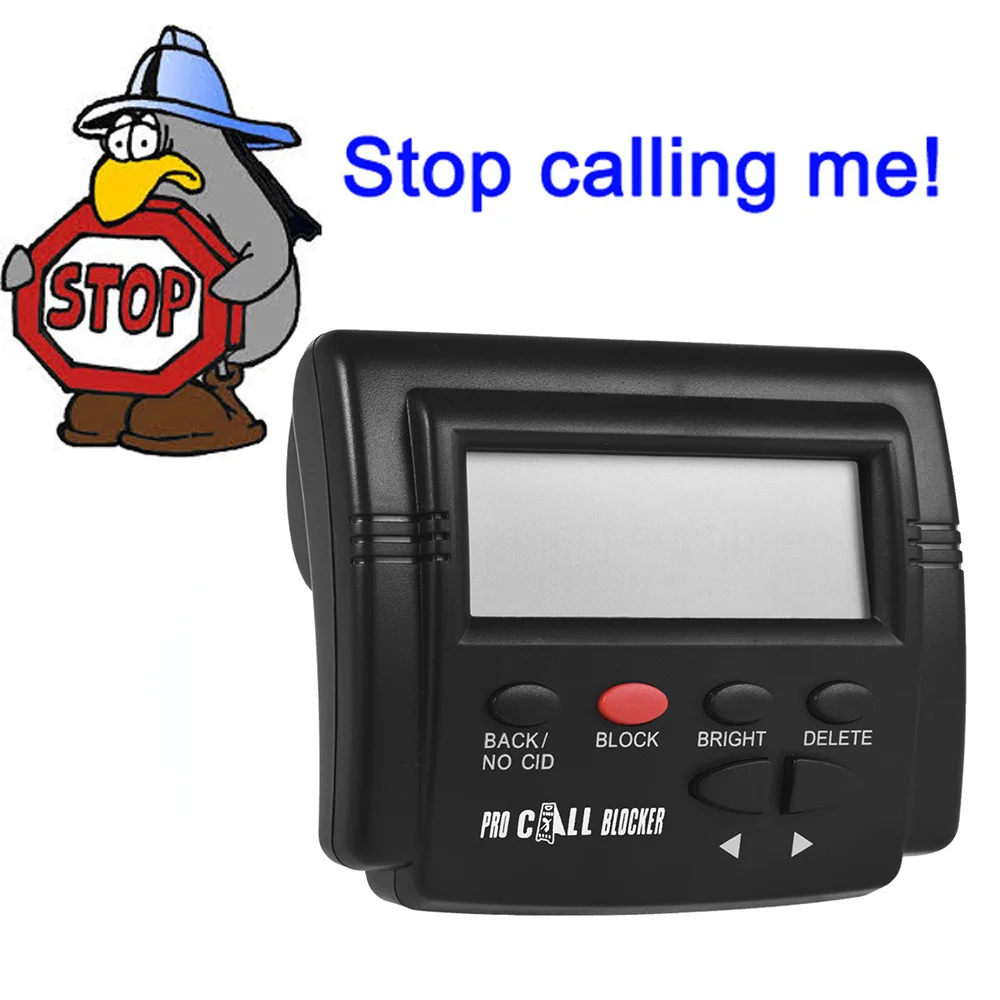 CT-CID803 PLUS Caller ID Box Call Blocker Stop Nuisance Calls Devices Call ID LCD Screen Display with 1500 Numbers