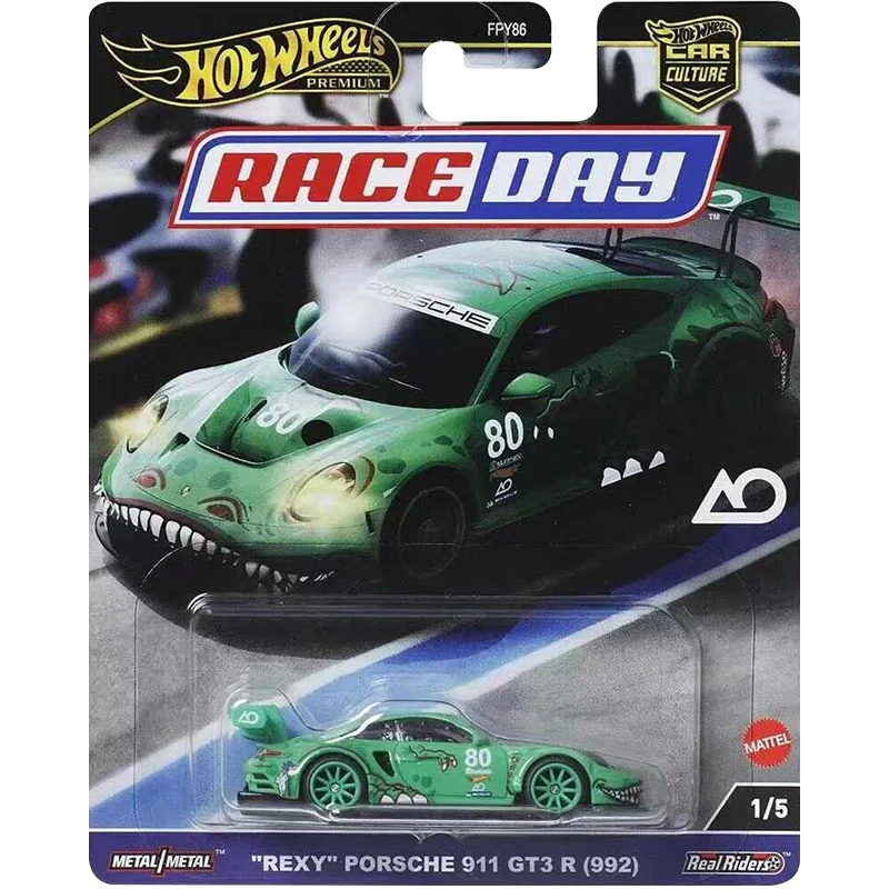 Genuine Hot Wheels Car Culture Race Day Premium Models 1/64 Nissan Z Bentley Rexy Porsche Corvette Toys for Boys Auto Collection