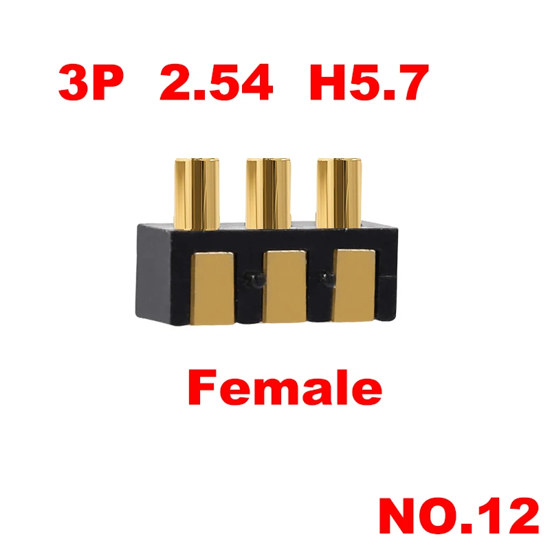 1 stücke 3p 4p 5p 2,54 h 5,5 6,0 7,0 4,0 5,7 feder belasteter Pogo-Pin-Stecker Seite Schweiß halterung smd Streifen kontakt smt Buchse männlich – Detail 12