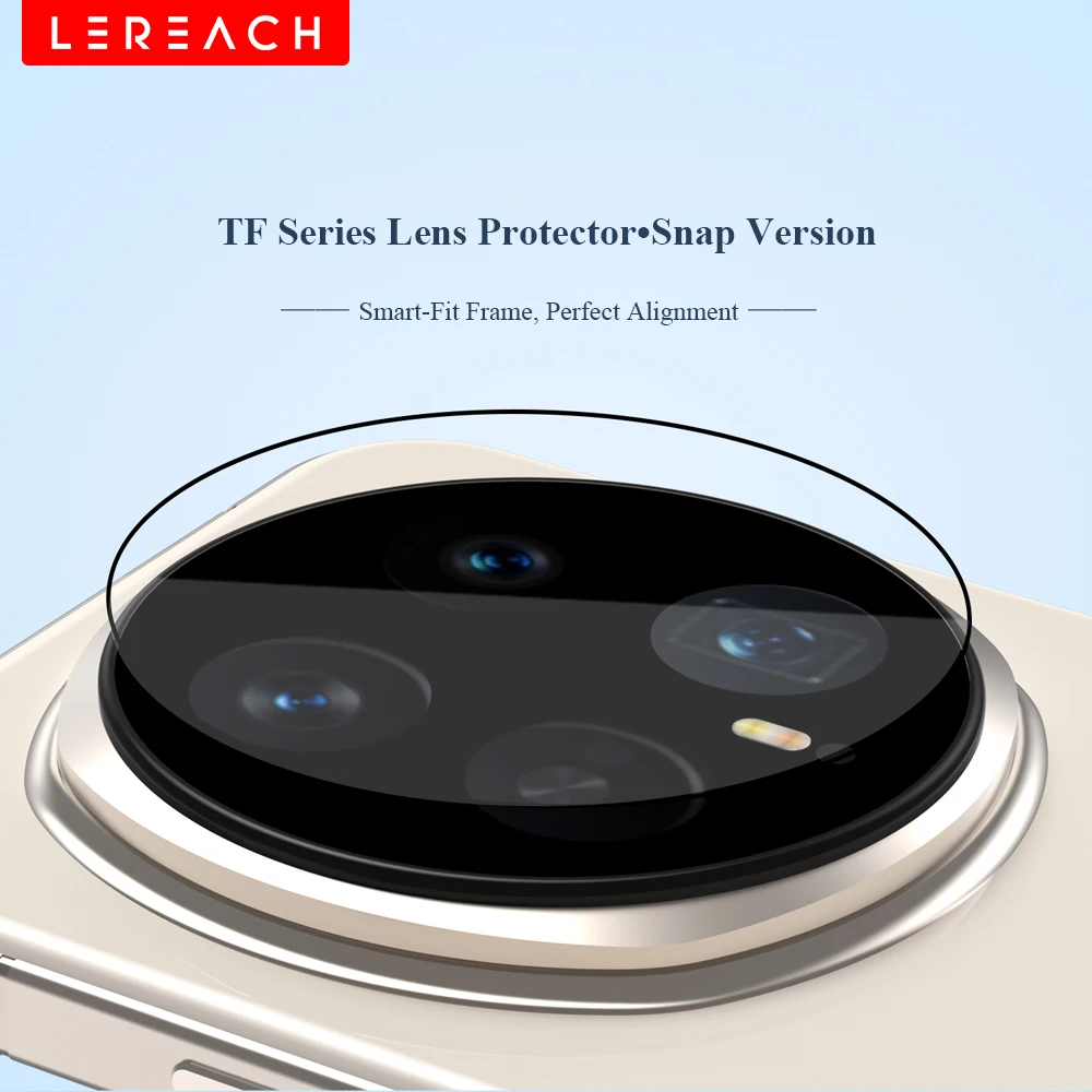 [إطار ذاتي الموقع] Lereach لـ Honor Magic8 Pro/Magic 8 واقي عدسة الكاميرا من الزجاج المقوى، مضاد للخدش عالي الشفافية