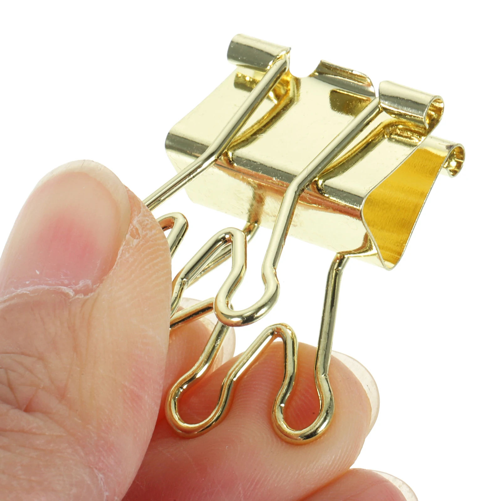 

10pcs Love Long Tail Binder Metal Gold Office Home Decor Paper Accessories Mini Assorted Sizes Rust Resistant Easy
