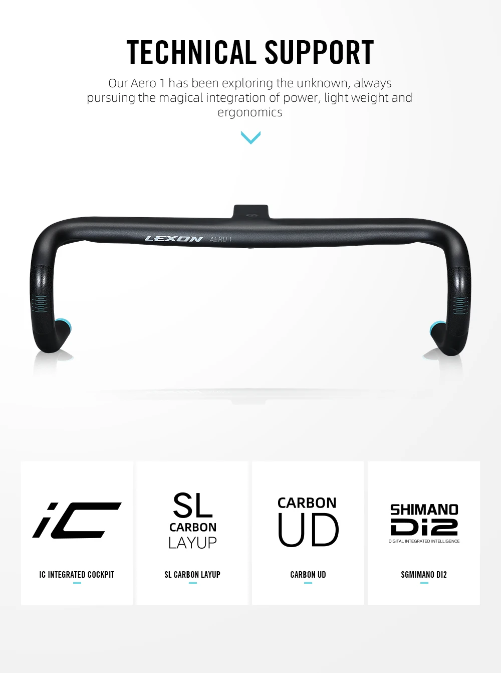 カーボンロードバイクハンドルバー,ステムスペーサー,一体型バイクバー