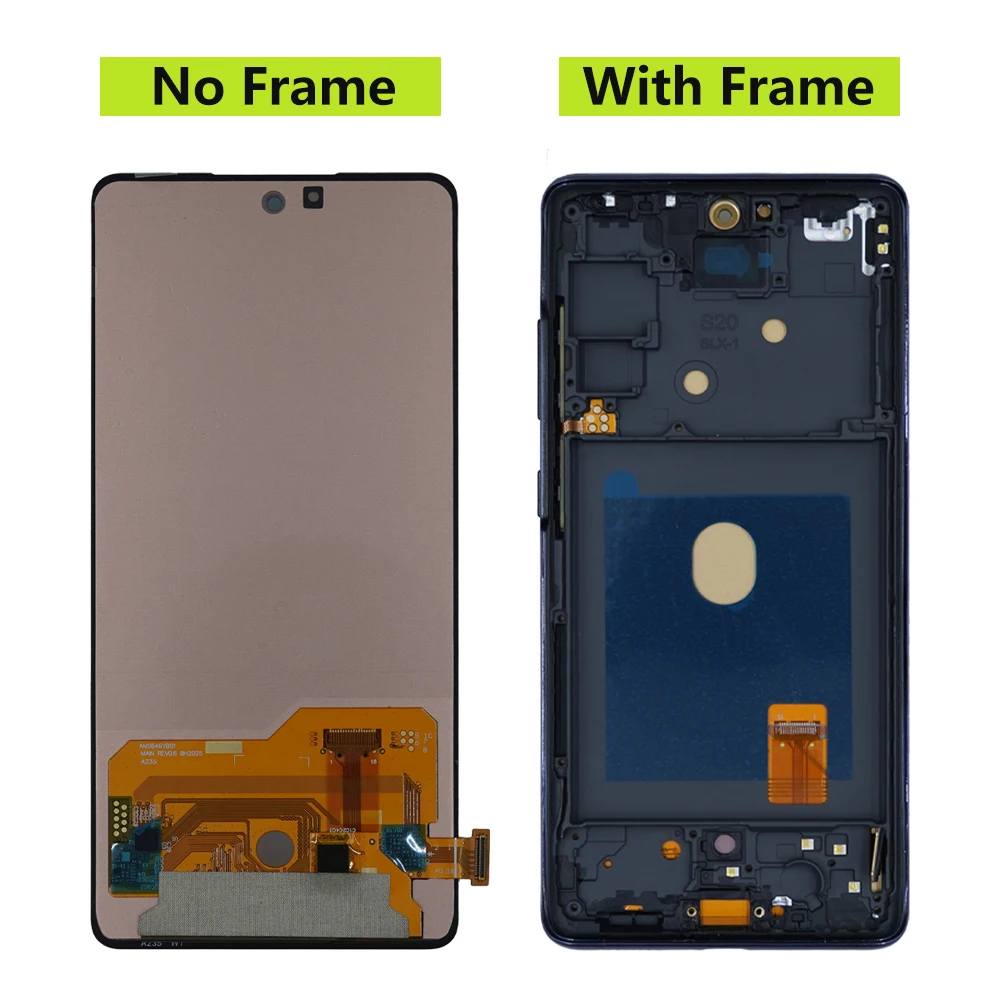 AMOLED do Samsung S20 FE SM-G780F SM-G780F/DSM SM-G780G wyświetlacz LCD z ramką ekran dotykowy wymiana zespołu Digitizer