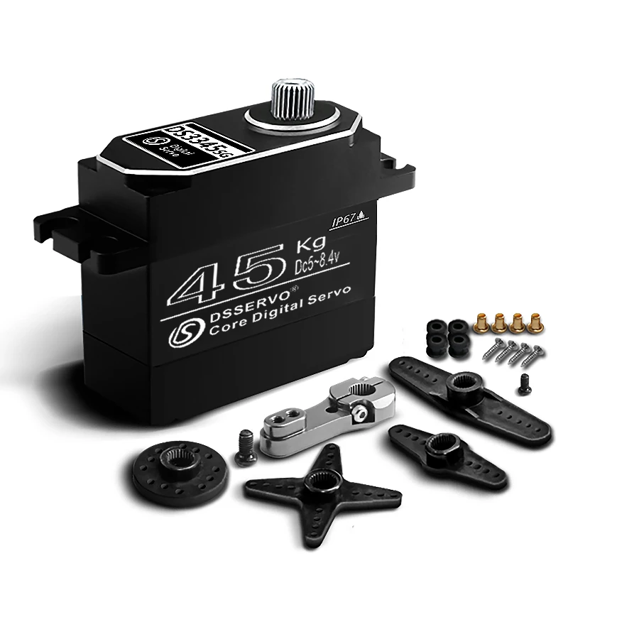 Dsservo DS3335/DS3345 High Torque Metal Gear IP67 Wasserdichtes Servo für 1/8 1/10 RC Crawler Car SCX10 TRX4