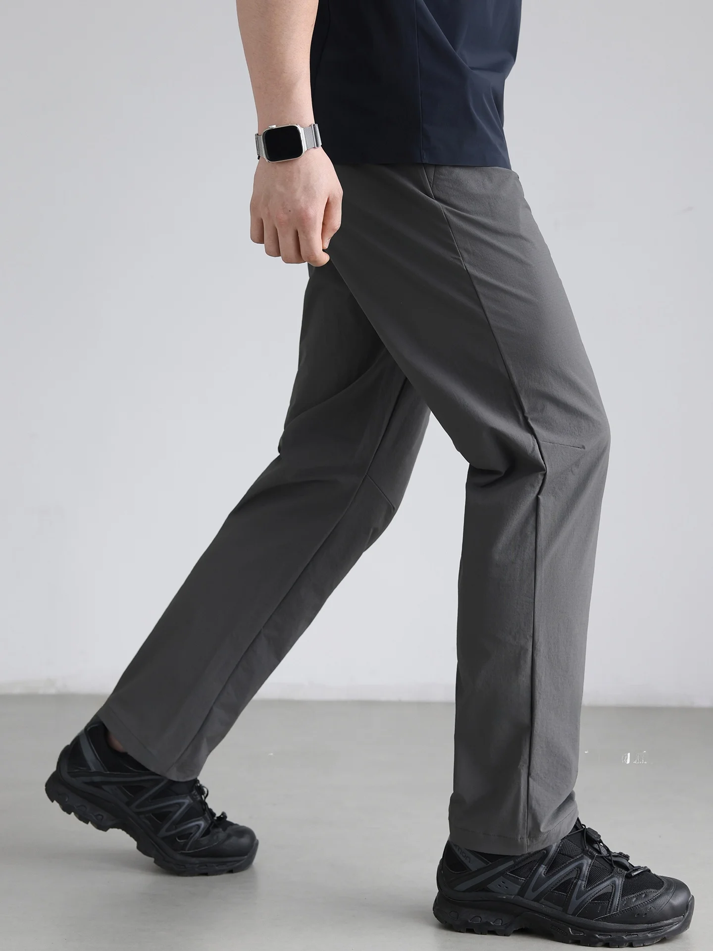 Outdoor Lightweight Mountain Series Sun Protection Elastic Waist Ice Silk Quick Dry Cone Casual Pants Men Summer City Outdoor...