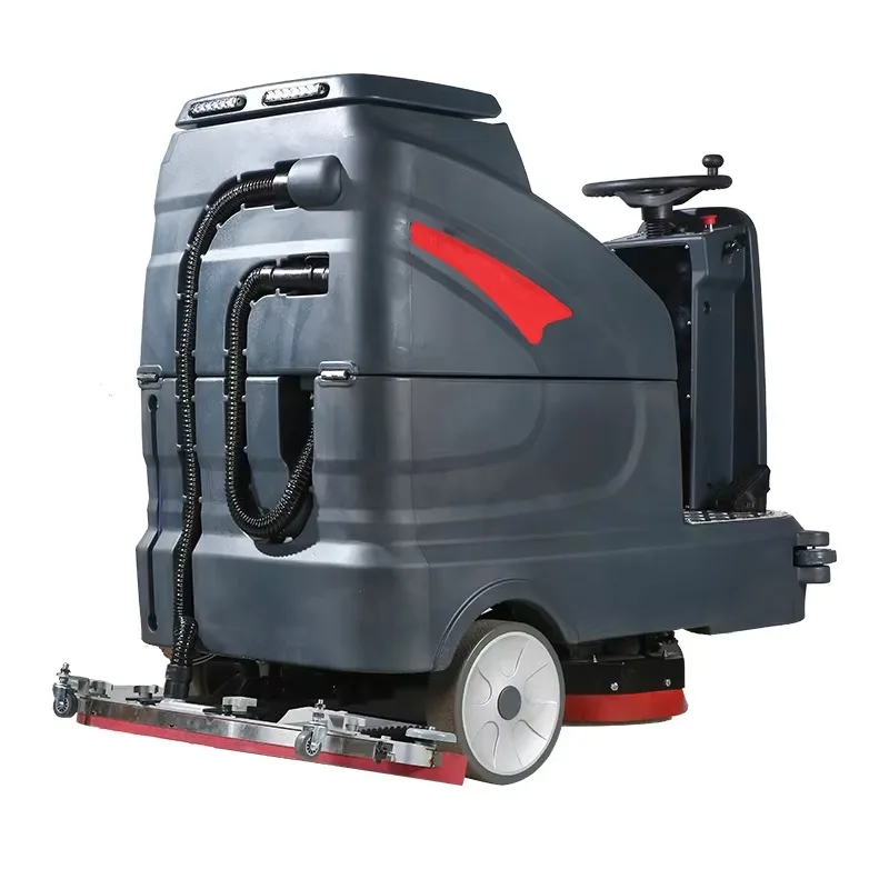 

Competitive Price Multifunction Automatic Fairly Square Commercial Single Electric Floor Scrubber Cleaning Machine with Pads