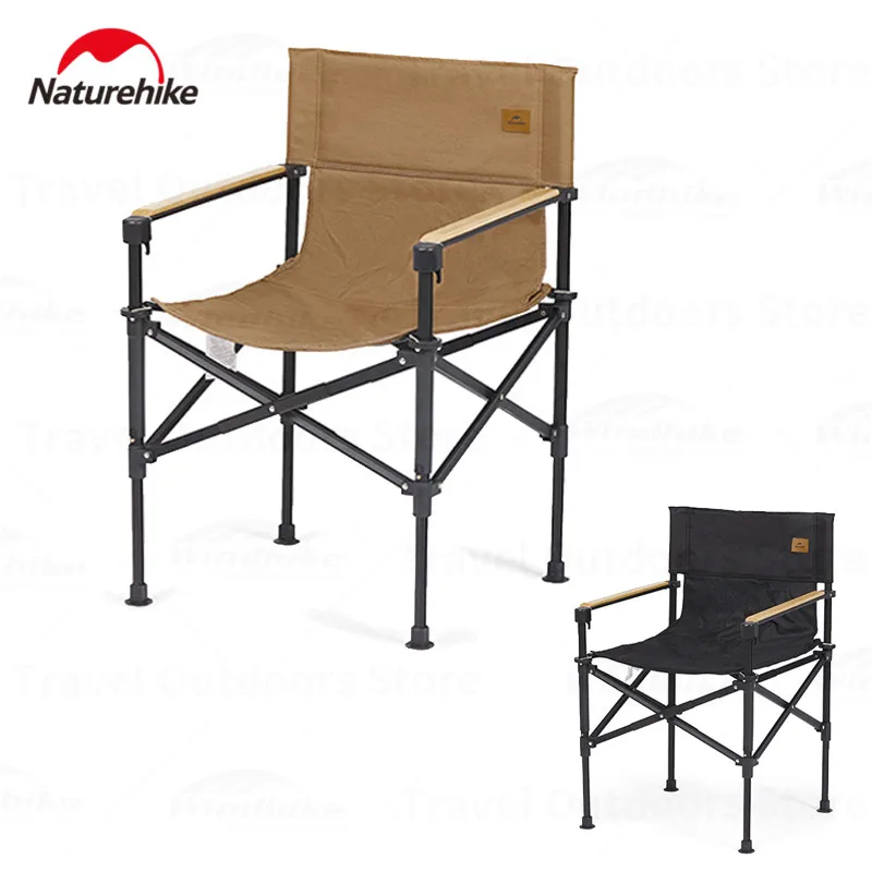 

Naturehike Ultralight Thickened Cotton Chair Aluminum Alloy Bracket Folding Portable Camping Adjustable Height Outdoor Armchair