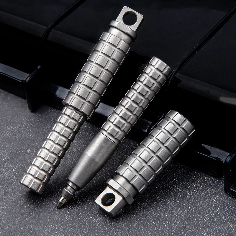 Outdoor Portable EDC Titanium Alloy Mini Pocket Tactical Pen Keychain Tool