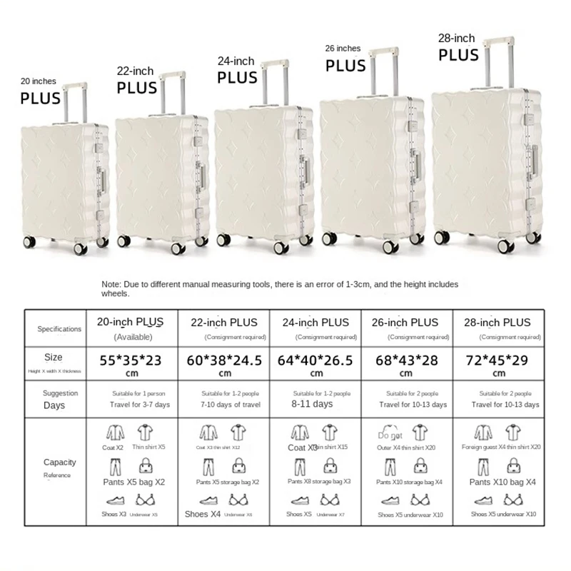 Bagage de grande capacité pour voyage d'embarquement, boîte à code, cadre en aluminium, chargement multifonction, porte-gobelet, durable, 20 po, le plus récent