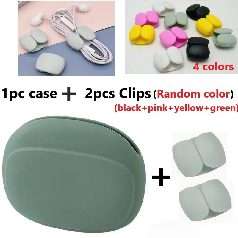 Silikon-Kabeltasche für Mobiltelefone, Aufbewahrungsbox für Datenkabel, Reise-Kopfhörer, Kabelschlüssel, U-Antrieb, USB-Bewertung, Sauna