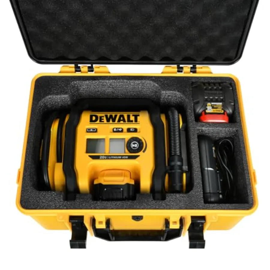 

Case for Dewalt Air Compressore DCC020IB: Portable Tought Tool Bag for Dewalt 20V Pump Cordless Tire Inflator Waterproof Storag